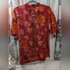 Tropical Red and Orange Men's Shirt